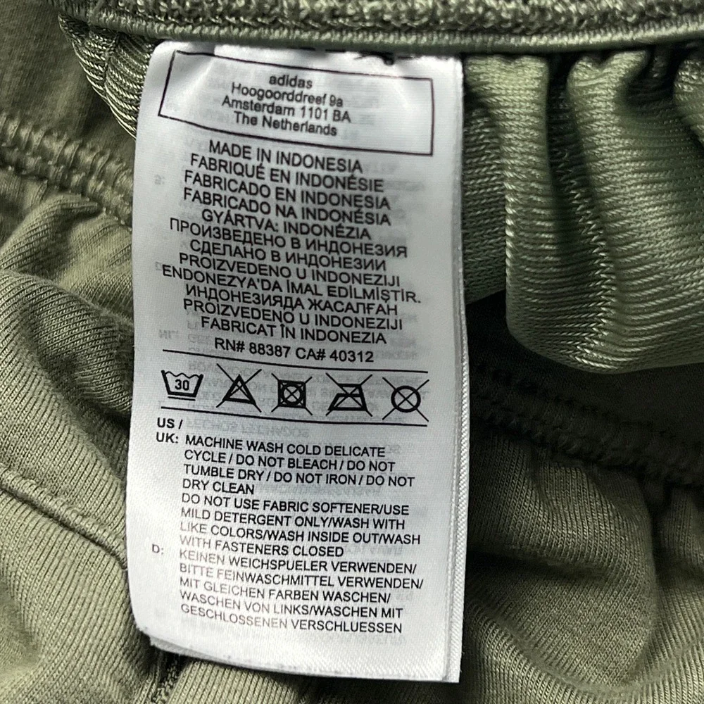 Adidas Urban Global Jogger Pants Mens Large Green Tapered Ankle Zip Stretch Gym